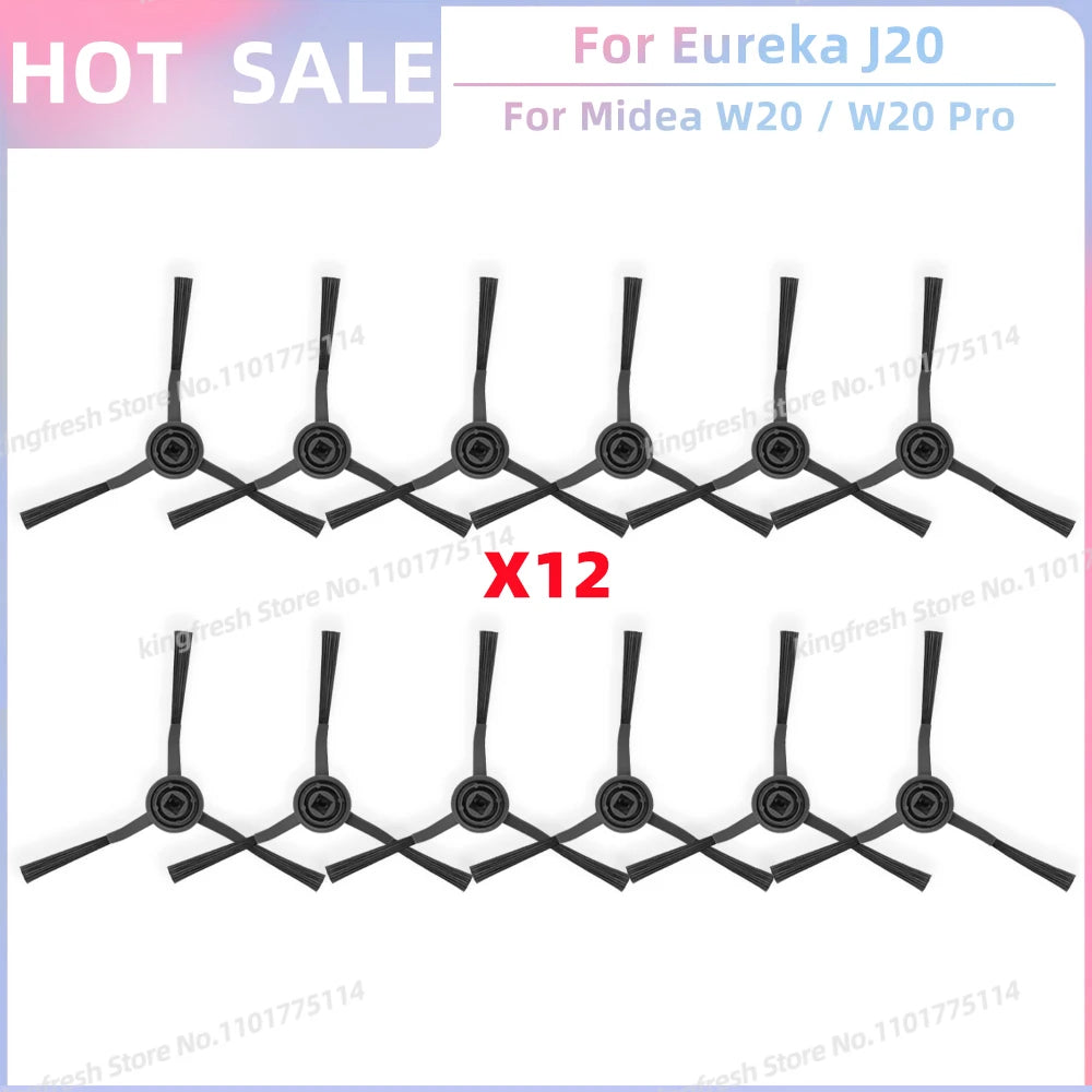 Fit For Eureka J20 / Midea W20 / W20 Pro Robot Vacuum Replacement Parts Main Roller Side Brush Hepa Filter Dust Bag Accessories