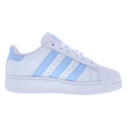For Superstar XLG Men's Sneakers White/Light Blue Fashion Trend Campus for Walking Mesh Lining XLG Toe Style Made in China