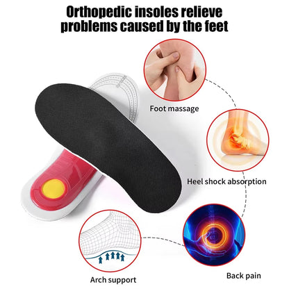 Orthotic Insoles Arch Support Orthopedic Insoles for Flat Feet, Air Cushion Damping Padding Ease Foot Pressure