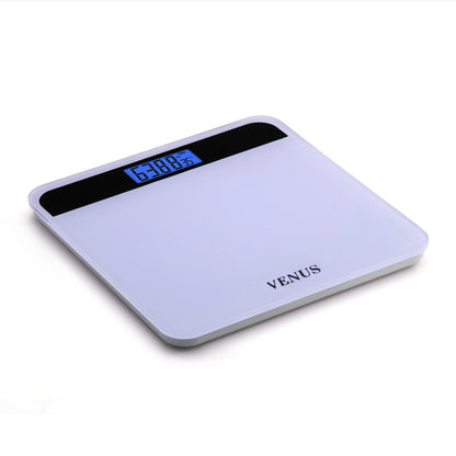Temper Glass Bathroom Scale with LCD Display 180kg Capacity Slim Compact Portable Digital Body Weight Floor Scale Household Use
