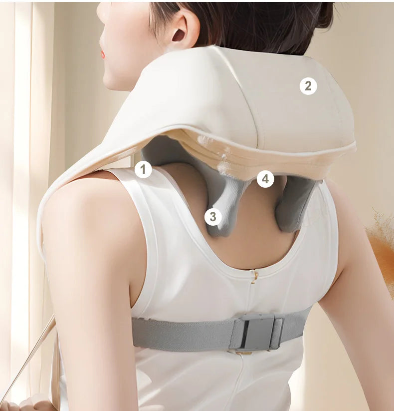 Multifunctional Cervical Massager Shoulder Neck Hot Compress Trapezius Muscle Massager