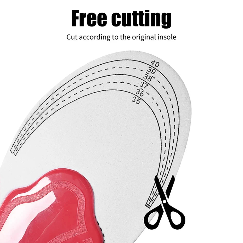 Orthotic Insoles Arch Support Orthopedic Insoles for Flat Feet, Air Cushion Damping Padding Ease Foot Pressure