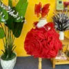 High Quality Rose Chiffon Princess Dress for Baby Girls by Nhung Nguyen OEM ODM Custom Made in Vietnam Kids Party Wear 1