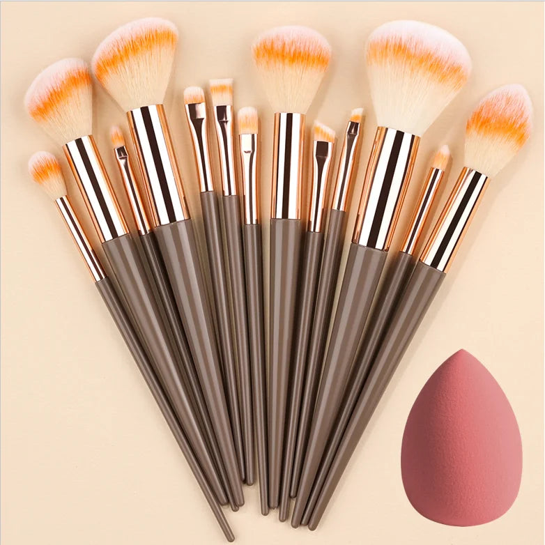 New 13PCS Makeup Brushes Set Super soft detail brush Blush Brush Foundation Concealer Contour Eyeshadow Brush Women Beauty Tools