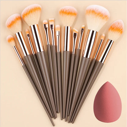 New 13PCS Makeup Brushes Set Super soft detail brush Blush Brush Foundation Concealer Contour Eyeshadow Brush Women Beauty Tools