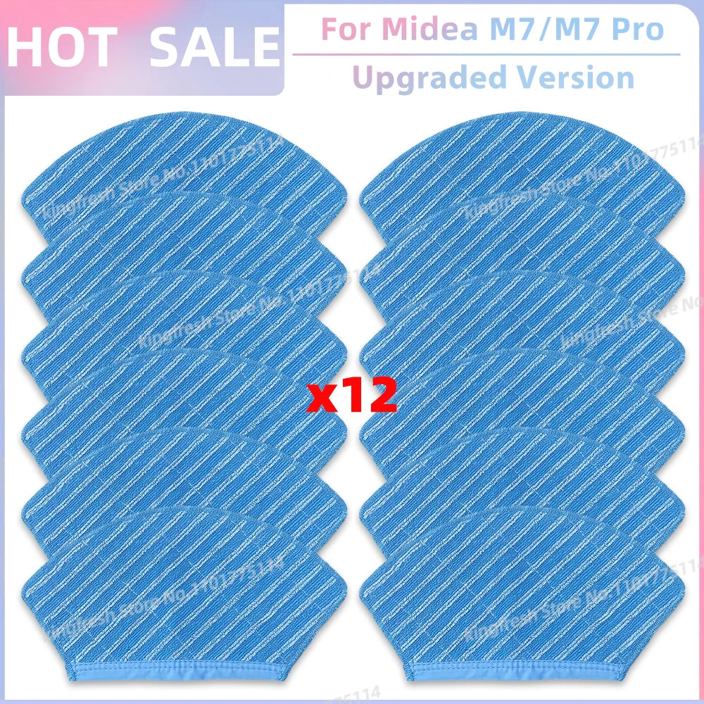 Fit For ( Midea M7 / M7 Pro / M7 EVO, Eureka NER700 ) Vacuum Parts Main Roller Side Brush Hepa Filter Mop Cloth Accessories