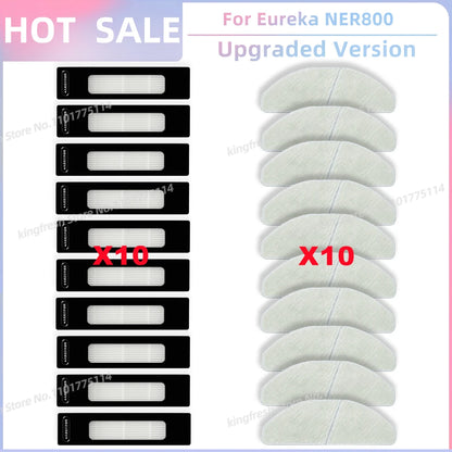Compatible For Eureka NER800 Robot Vacuum Replacement Parts Main Roller Side Brush Hepa Filter Mop Cloth Accessories