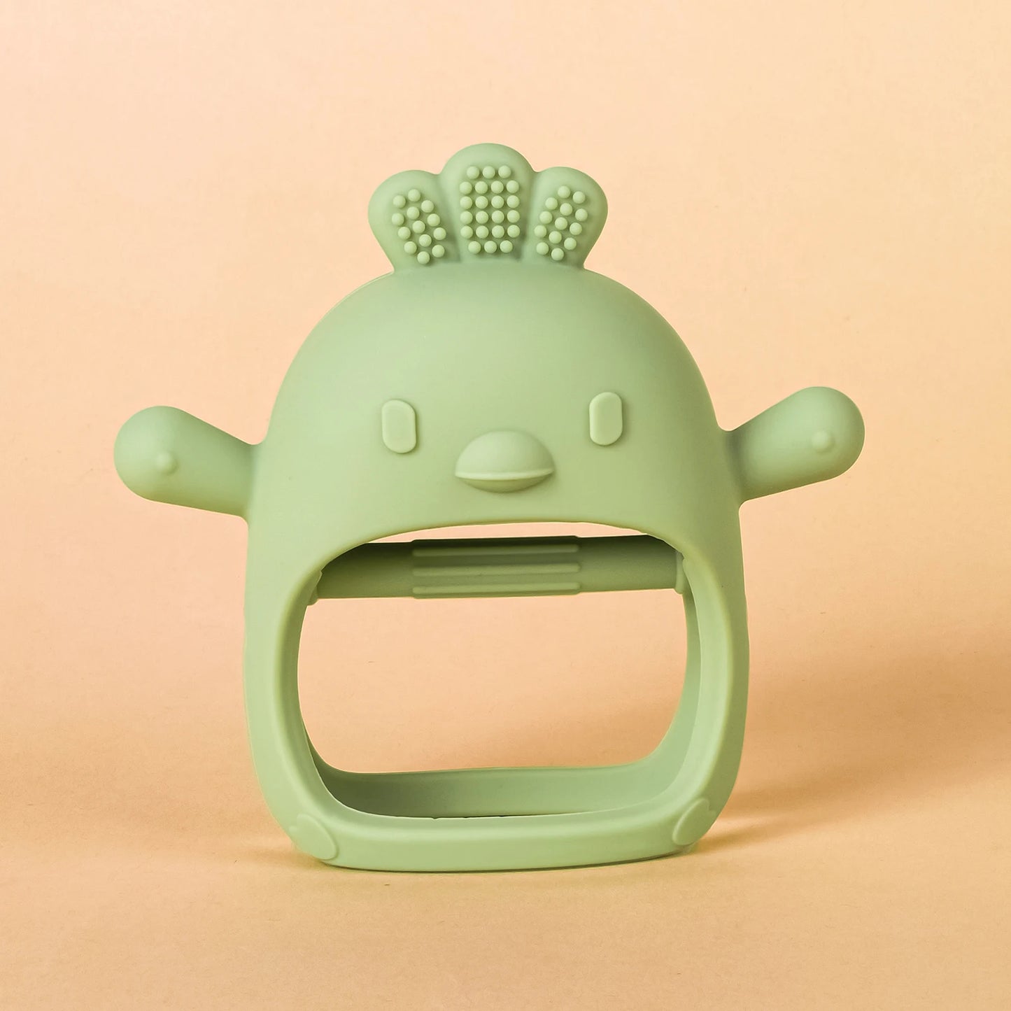 Baby Teether Chick Gloves Teether Silicone Anti-eating Hand Molar Stick Massage Gums Baby Anti-biting Teether Baby Accessories
