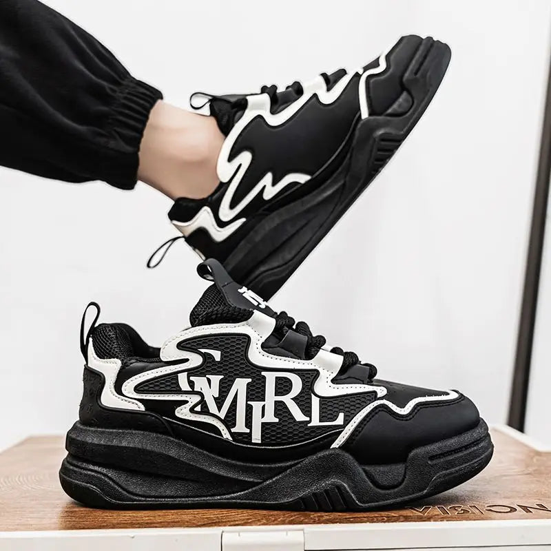 Designer Men's Casual Sports Shoes Breathable Comfortable Durable Outdoor Sneakers Black White Blue 2026