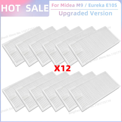 Fit For ( Midea M9, Eureka E10S, Eureka E20 Plus, Midea VCR S10 Plus, PObode A8 ) Parts Main Roller Side Brush Filter Mop Cloth
