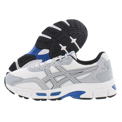ASICS Men's Gel-Jog MC Custom Sneakers Luxury Tennis Style White/Grey/Blue Summer Spring Autumn. Rubber Mesh Comfortable for