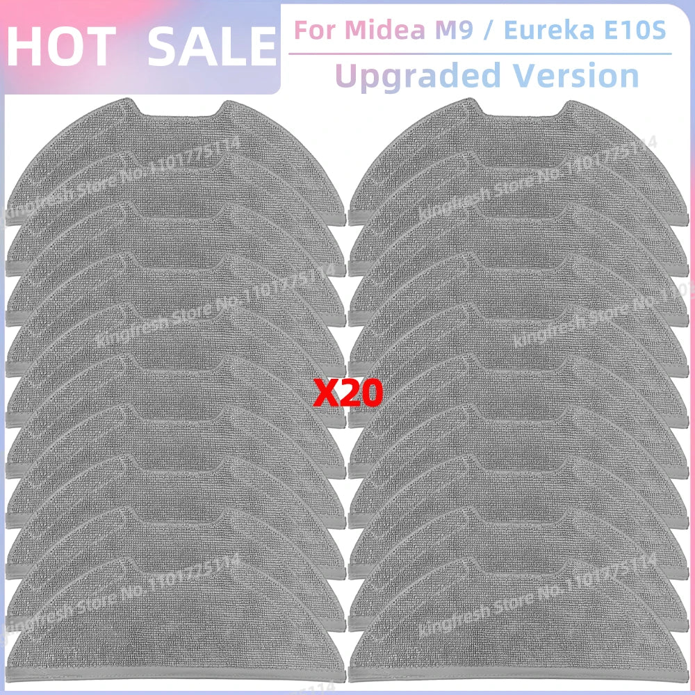 Fit For ( Midea M9, Eureka E10S, Eureka E20 Plus, Midea VCR S10 Plus, PObode A8 ) Parts Main Roller Side Brush Filter Mop Cloth
