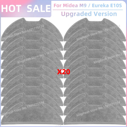 Fit For ( Midea M9, Eureka E10S, Eureka E20 Plus, Midea VCR S10 Plus, PObode A8 ) Parts Main Roller Side Brush Filter Mop Cloth