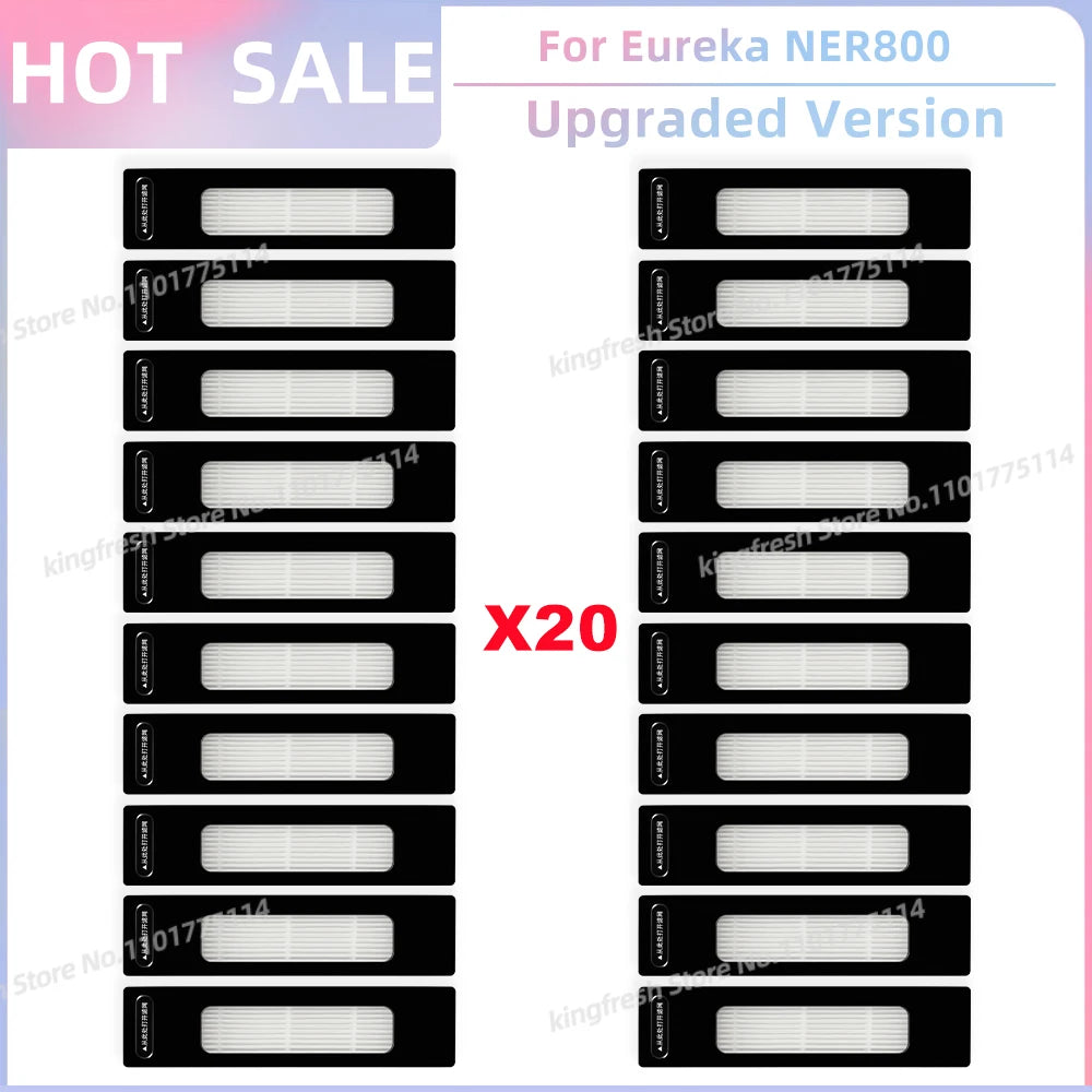 Compatible For Eureka NER800 Robot Vacuum Replacement Parts Main Roller Side Brush Hepa Filter Mop Cloth Accessories