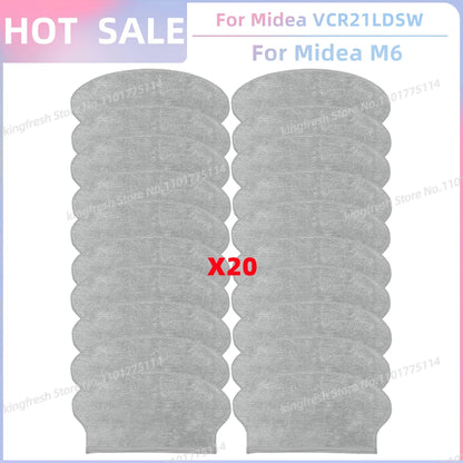 Fit For Midea VCR21LDSW / Midea M6 / Eureka NER600 Robot Vacuum Parts Main Roller Side Brush Hepa Filter Mop Cloth Accessories