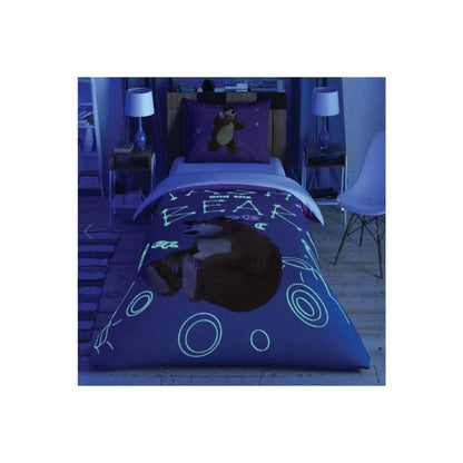 Taç Licensed Masha and the Bear Galaxy Glow Duvet Cover Set