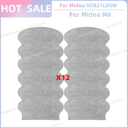 Fit For Midea VCR21LDSW / Midea M6 / Eureka NER600 Robot Vacuum Parts Main Roller Side Brush Hepa Filter Mop Cloth Accessories