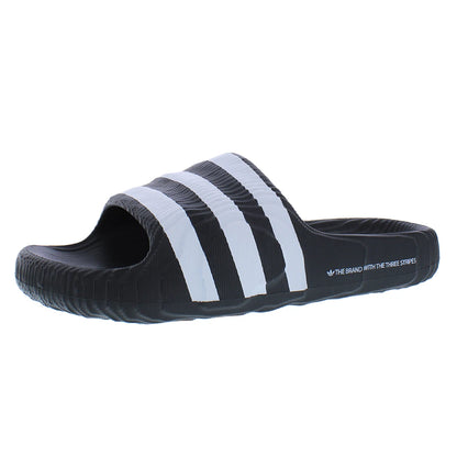 For Adilette 22 Slide Men's Shoes Black/White Lightweight Breathable Cushioned Anti-Slip Autumn Season China Model IF3670