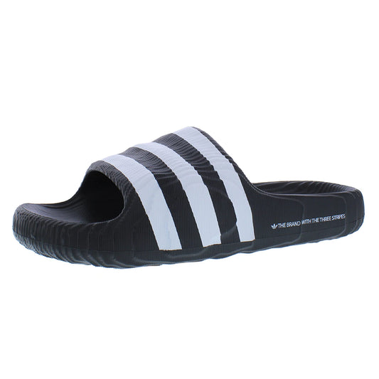 For Adilette 22 Slide Men's Shoes Black/White Lightweight Breathable Cushioned Anti-Slip Autumn Season China Model IF3670