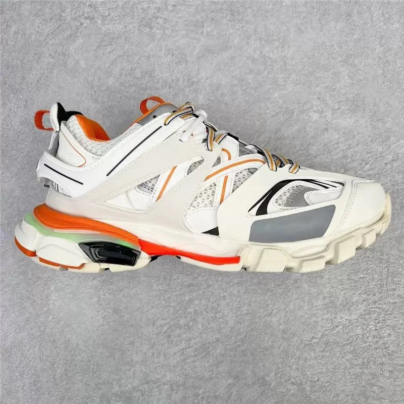 Couple Thick Soled Height Increasing Shoes Shoelaces with LED Lights Designer Men's Running Shoes Luxury Walking Style Shoes