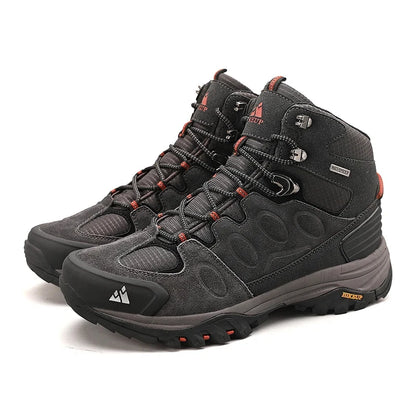 Men's Outdoor Tactical Hiking Shoes Suede Leather Wear-resistant Hunting Trekking Walking Sneakers