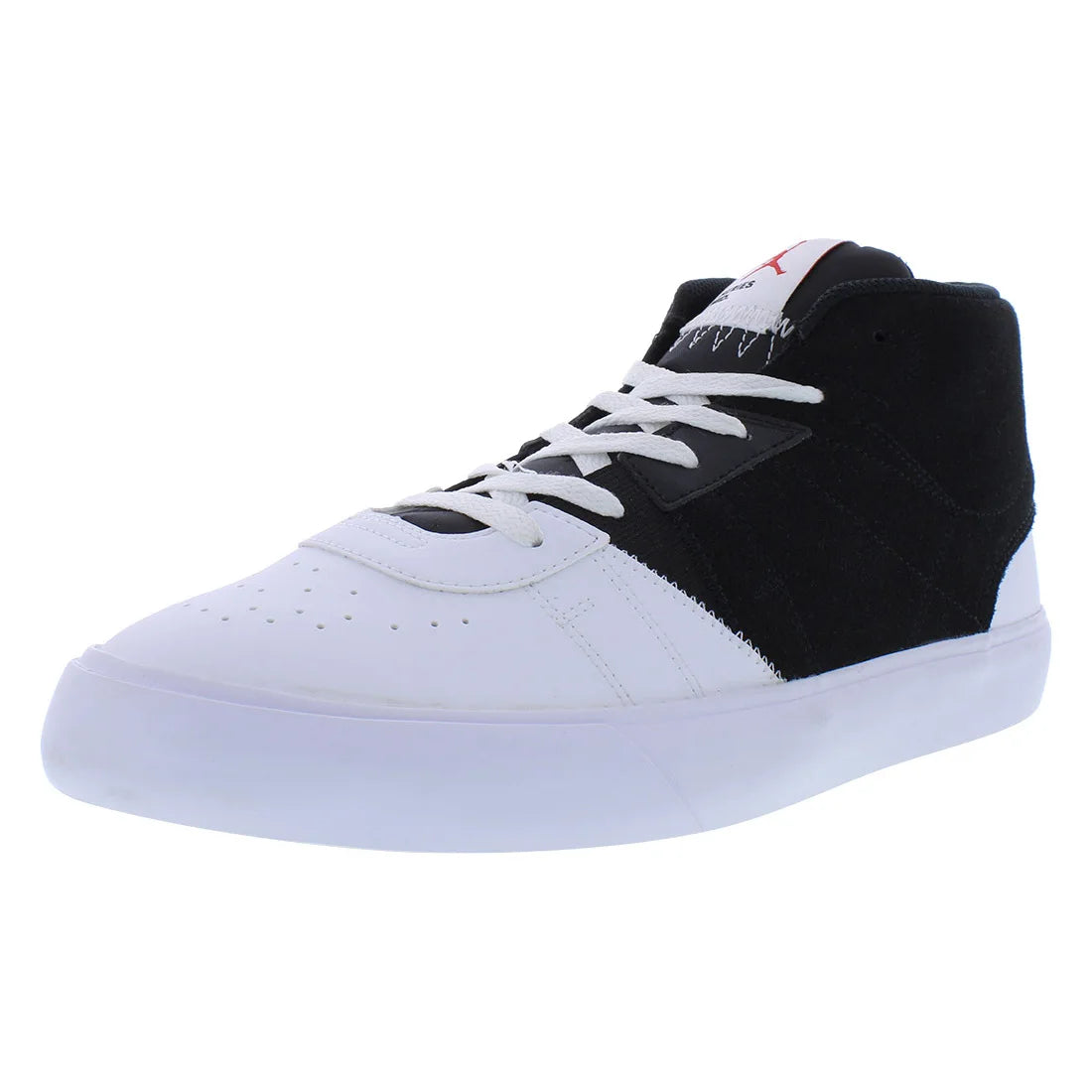 For Series Mid Men's Shoes Black/White Fashion Trend Court Sneakers Walking Solid Pattern Style | 100% Authentic Made China