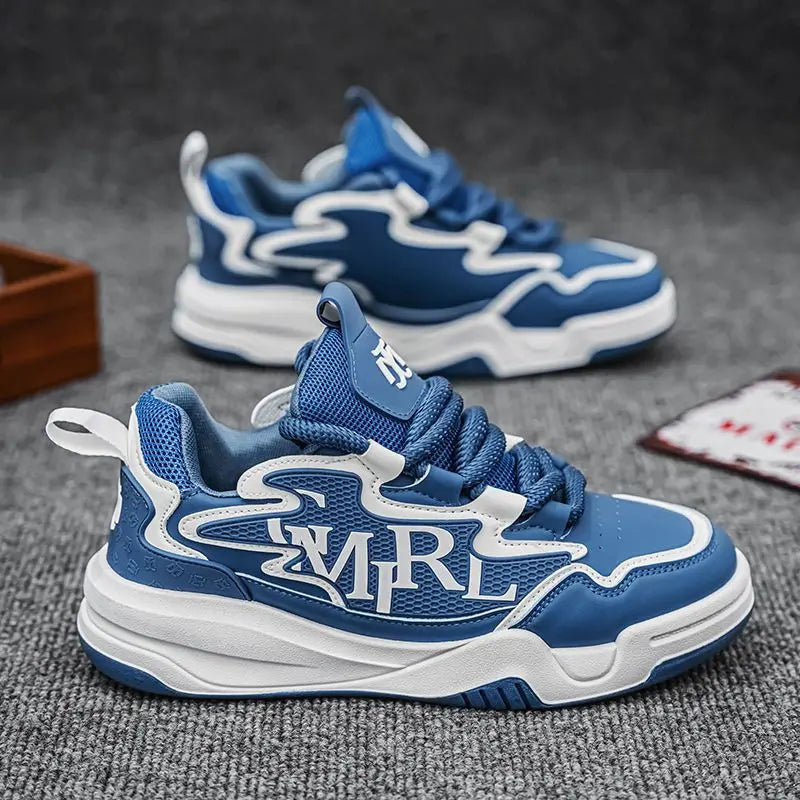 Designer Men's Casual Sports Shoes Breathable Comfortable Durable Outdoor Sneakers Black White Blue 2026