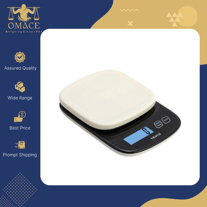 Portable Household Small Digital Electronic Kitchen Measuring Scale AAA Battery Food Weighing Plastic Material HOFFEN Brand