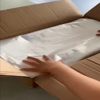 Customized Wholesale Big Personalized Waterproof  White Plastic clear  Garment Packing Dust Cover Bags Rolling