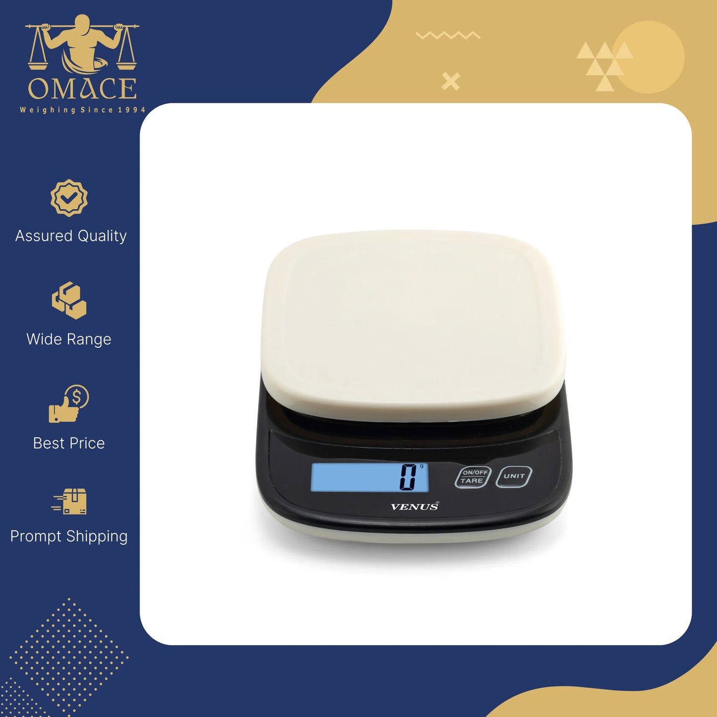 Portable Household Small Digital Electronic Kitchen Measuring Scale AAA Battery Food Weighing Plastic Material HOFFEN Brand