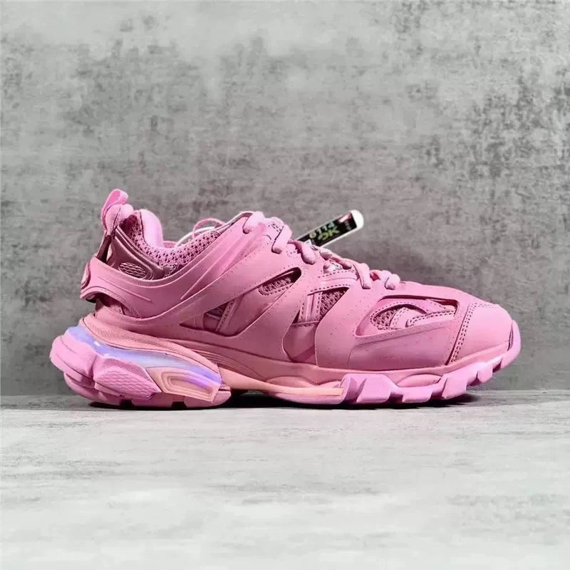 Couple Thick Soled Height Increasing Shoes Shoelaces with LED Lights Designer Men's Running Shoes Luxury Walking Style Shoes
