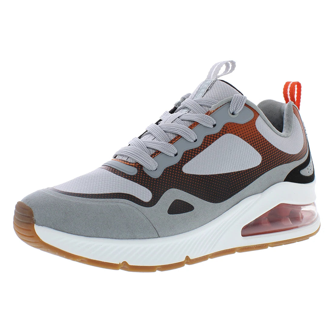 Skechers for Uno 2 Karma Men's Sporty Fashion Sneakers Grey/ Multi Height Increasing Walking Shoes with MD Insole and Mesh