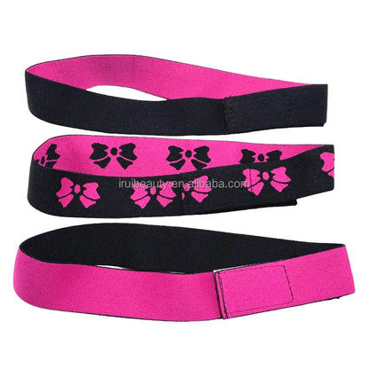 Custom Logo Hair Lace Non Slip Wig Grip Band Adjustable Nylon Black Elastic Band for Wigs Melt Band for Wigs Bulk