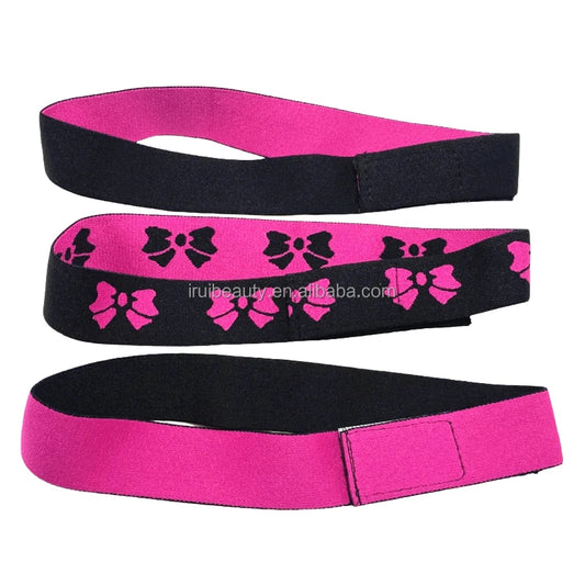 Custom Logo Hair Lace Non Slip Wig Grip Band Adjustable Nylon Black Elastic Band for Wigs Melt Band for Wigs Bulk