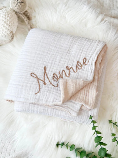Linseed Crinkle Double Gauze Woven Cotton Muslin Soft Breathable Eco-Friendly Wearable DIY Fabric Personalized Organic Baby