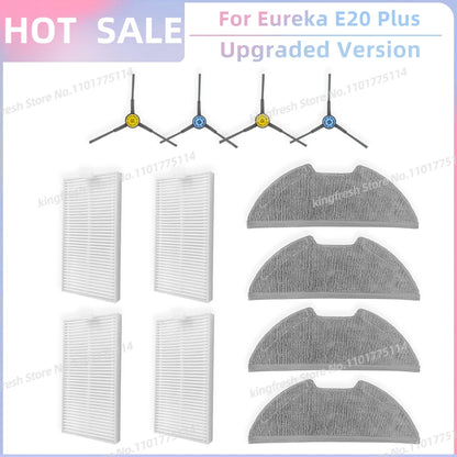 Fit For Eureka E20 Plus Vacuum Replacement Parts Side Brush Hepa Filter Mop Cloth Accessories