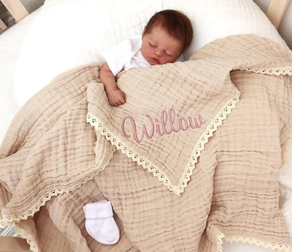 Linseed Crinkle Double Gauze Woven Cotton Muslin Soft Breathable Eco-Friendly Wearable DIY Fabric Personalized Organic Baby Home