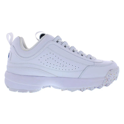 Fila Disruptor II Pride Women's Sneakers White/Red/Red Orange Lightweight and Soft Walking Style Illuminated | 100% Authentic
