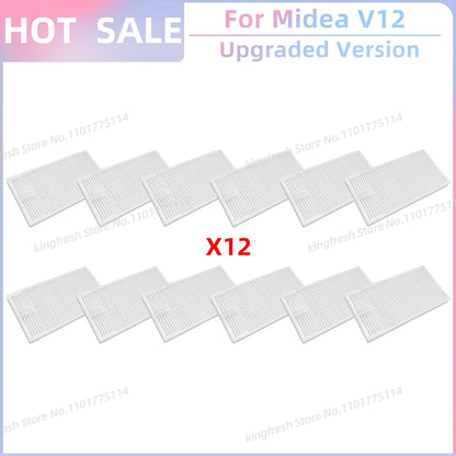 Fit for 미디어 Midea V12 / Eureka J12 Ultra Replacement Parts Accessories Main Roller Side Brush Hepa Filter Mop Cloth Dust Bag