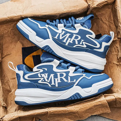 Designer Men's Casual Sports Shoes Breathable Comfortable Durable Outdoor Sneakers Black White Blue 2026