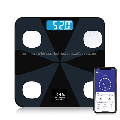 Electronics Smart Glass Modern LCD Bathroom Kitchen Scale 180 kg 100 g for Digital Body Fat BMI Sensor App-Connected
