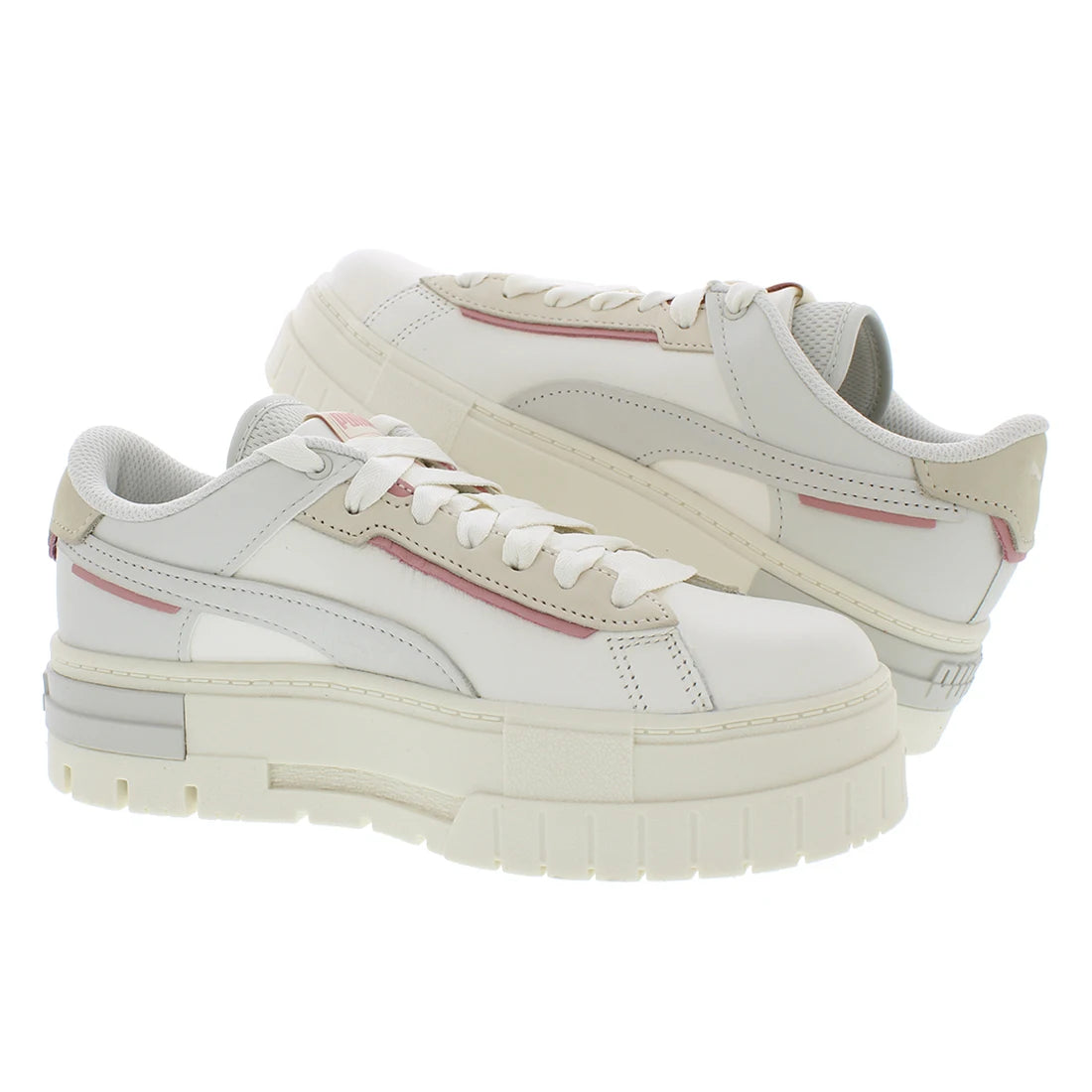 For Women's Casual Premium Sneakers Mayze Crashed Collection Warm White Lighted Design Autumn Season-100% Authentic China Model