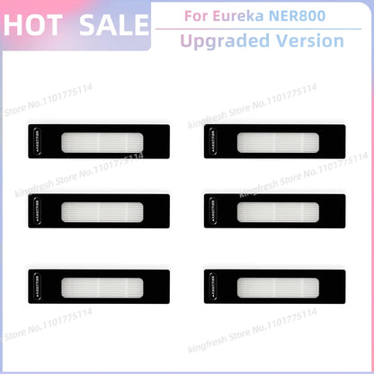 Compatible For Eureka NER800 Robot Vacuum Replacement Parts Main Roller Side Brush Hepa Filter Mop Cloth Accessories