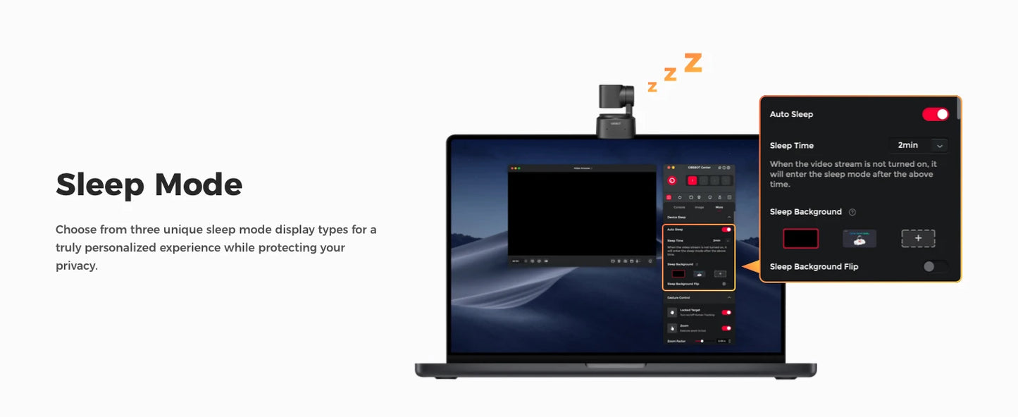 OBSBOT Tiny 2 Lite 4K Webcam for PC, AI Tracking PTZ Streaming Camera with 1/2" Sensor, Gesture Control, 60 FPS, HDR, Microphone