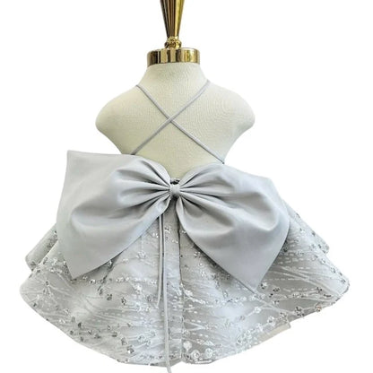 Premium High Quality Glitter Gown for Girls Custom Made in Vietnam Big Size 1 OEM ODM Floor-Length Dress for Kids' Party Wear