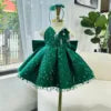 Premium High Quality Glitter Gown for Girls Custom Made in Vietnam Big Size 1 OEM ODM Floor-Length Dress for Kids' Party Wear