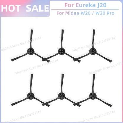 Fit For Eureka J20 / Midea W20 / W20 Pro Robot Vacuum Replacement Parts Main Roller Side Brush Hepa Filter Dust Bag Accessories