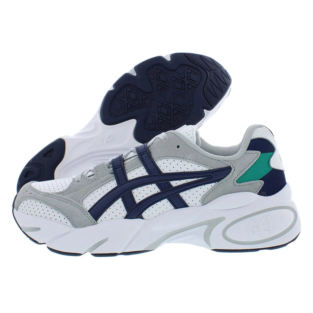 ASICS Men's Gel-BND Training Sneakers White/Navy Cushioning Walking Shoes with EVA & Mesh Insoles for Summer Breathable