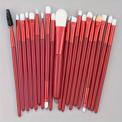 20Pcs Makeup Brushes Set Eyeliner Brush Blending Brush Makeup Brush for Cheeks Eye Cosmetic Foundation Brush with Makeup Sponge