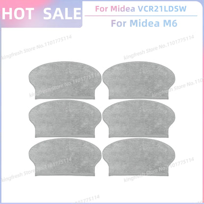 Fit For Midea VCR21LDSW / Midea M6 / Eureka NER600 Robot Vacuum Parts Main Roller Side Brush Hepa Filter Mop Cloth Accessories